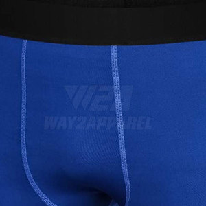 Shorts de compression pour hommes de haute qualité fabriqués au Pakistan, tissage de rue, taille élastique, matière unie à séchage rapide en spandex/polyester - Product Image 5