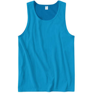 Débardeur bio à col encolure dégagée et élasthanne en coton biologique Débardeur personnalisé Débardeurs en jersey Chemises sans manches - Product Image 4