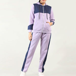 Conjunto Deportivo Casual de Invierno para Mujer, Hecho a Medida, Corte Regular, 2 Piezas, 100% Algodón, Ropa Deportiva Ligera para Mujer - Product Image 1