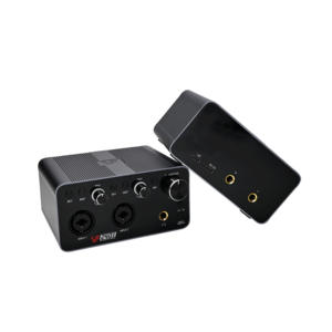 Pour SF2401 Interface Audio USB <span class=keywords><strong>carte</strong></span> <span class=keywords><strong>son</strong></span> 2 canaux voix réglable 20Hz-20kHz réponse en fréquence pour les podcasters d'enregistrement en direct - Product Image 5