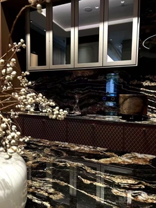 بلاط أرضيات وألواح جدران وأسطح عمل ووحدات حمام فاخرة من حجر الدولوميت الطبيعي المصقول المقاوم للماء، مصممة خصيصًا للفلل والفنادق الفاخرة والمساحات الداخلية - Product Image 5