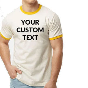 Chemises personnalisées Bella Canvas, t-shirts unisexes Bella Canvas 3001 avec logo personnalisé, t-shirts sportifs en gros, vente en gros de t-shirts ringer. - Product Image 4