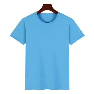 OEM Logo personnalisé Broderie Conception imprimée 180g Polyester Coton à manches courtes Col rond T-shirt maternelle T-shirt pour hommes - Product Image 4