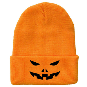 Gorro cálido Sin borde tejido Jacquard de doble cara con estampado de letras y Calaveras con logotipo personalizado 2025 - Product Image 4