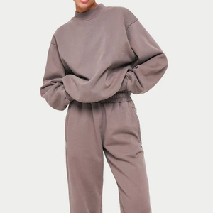 Sweatshirts décontractés pour femmes en molleton 100% coton, couleur personnalisée, logo frontal, service OEM - Product Image 5