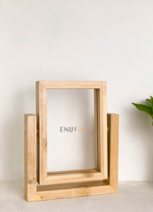 กรอบรูปไม้ไผ่ไม้ที่มีพื้นผิวเรียบสีไม้ตามสั่งยี่ห้อ HLC สำหรับตารางครอบครัวหน่วยความจำทำใน VN - Product Image 3