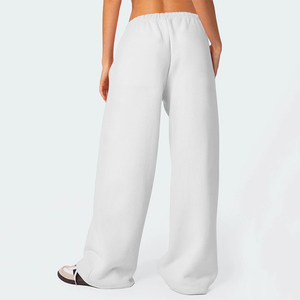 Pantalon de survêtement personnalisé en tissu lourd Pantalon de survêtement intérieur en polaire pour <span class=keywords><strong>femme</strong></span> Pantalon de survêtement ample pour <span class=keywords><strong>femme</strong></span> - Product Image 3