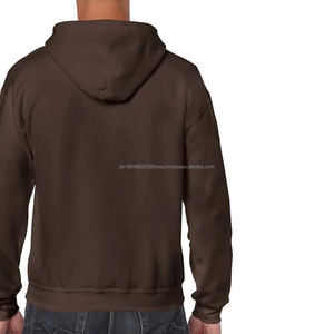 Vente en gros de sweat-shirts à capuche thermiques pour hommes, lourds, avec fermeture éclair, en molleton, logo personnalisé, sweat-shirt à capuche intégral pour vêtements de travail d'hiver, vente en gros - Product Image 4