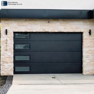 Portes <span class=keywords><strong>de</strong></span> <span class=keywords><strong>garage</strong></span> sectionnelles modernes et étanches <span class=keywords><strong>à</strong></span> double ouverture, automatisées, avec surface finie, vente en gros usine - Product Image 6