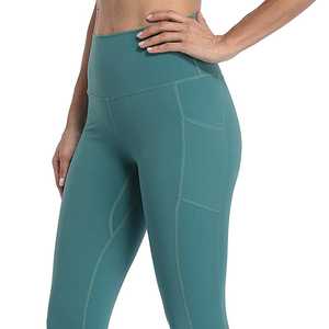 Pantalones de Yoga de cintura alta para mujer, mallas de gimnasio de talla grande personalizadas, ropa deportiva de punto - Product Image 1