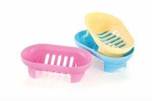 Porte-savon ovale simple en plastique, multicolores, qualité supérieure, pour la maison, l'hôtel, le bureau, la salle de bain, multi-usages, fabriqué en Inde - Product Image 3