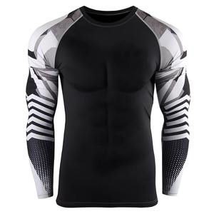 Nuevo protector de erupción personalizado de alta calidad con estilo para hombres Ropa de entrenamiento más vendida Slim Fit Men Rash Guard - Product Image 2