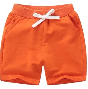Personalizado OEM más vendido liso blanco niños naranja Color sudor corto gimnasio deportes al aire libre Casual niños corto transpirable - Product Image 1