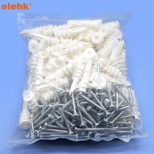 Ancres pour cloisons sèches ELEHK 14x42mm, vis en nylon 13mm x 42mm, Wall Mates <span class=keywords><strong>Para</strong></span> <span class=keywords><strong>Drywall</strong></span> Anclaje Numero 8 Nylon 15 Unidades - Product Image 6