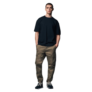 Pantalon cargo de jogging personnalisé pour hommes Vêtements de travail tricotés en coton Pantalon cargo ample pour hommes avec poche - Product Image 6