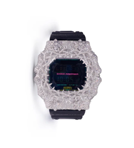 นาฬิกา Thorns Out Bezel ประดับเพชรโมอิสซาไนต์ ตัวเรือนสแตนเลสสตีล ระบบควอตซ์ แสดงวันที่อัตโนมัติ สำหรับทั้งชายและหญิง หน้าปัดขนาด 46 มม. - Product Image 1