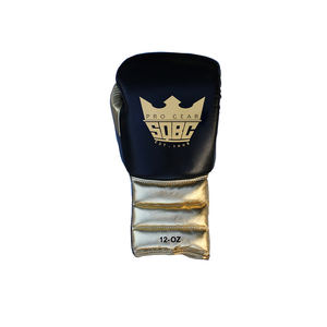 Nouveaux gants de boxe de haute qualité personnalisés en cuir de vachette d'origine avec logo personnalisé et toutes les couleurs et tailles disponibles - Product Image 5