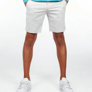 Shorts Bermuda Blancs pour Hommes, Taille Mi-Haute, Élastique, Séchage Rapide, Décontractés, avec Poches, 100% Polyester, Couleur Unie, Tissu Tissé - Product Image 2