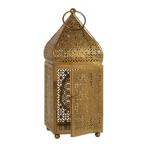 Ramadan & Eid Festival Decorate for Home Decor Latest Unique Design Iron <b>Lantern</b> Gold Finished for Home & Garden Hanging Decor - Product Image 1