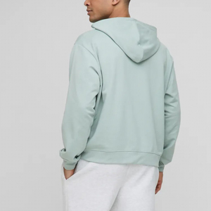 Sweats à capuche et sweat-shirt à fermeture éclair pour hommes 100% coton, sweat à capuche surdimensionné à épaules tombantes, sweat à capuche avec logo personnalisé pour homme - Product Image 5