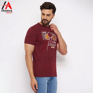 2025 dernière conception lettre motif sérigraphie T-Shirt pour hommes vente chaude grande taille 100% coton Polyester T-shirts - Product Image 4