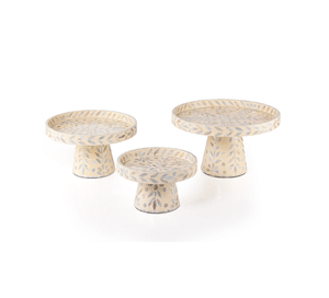 Soporte Redondo para Tartas de Diseño Maravilloso, Soporte para Servir Postres de Madera Hecho a Mano con Tapa de Acrílico, Soporte para Servir Frutas - Product Image 2