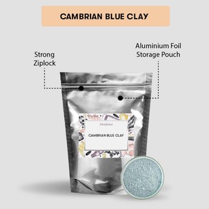 Poudre d'argile bleue cambrienne pure et naturelle VedaOils |   Poudre d'argile pour le visage pour tous types de peau - Product Image 2
