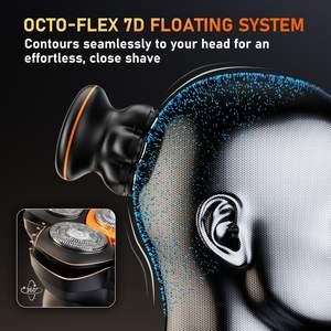 Afeitadora Eléctrica para Hombre con Cinco Cuchillas Flexibles, Resistente al Agua IPX7, Batería de Larga Duración, Fácil de Limpiar, Idioma de Funcionamiento Alemán - Product Image 6