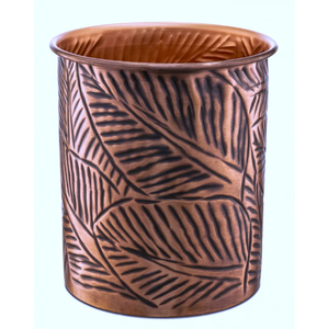 Decorative Handcrafted Leaf Embossed Design Metal Cutlery Holder in Low Cost - Product Image 5
