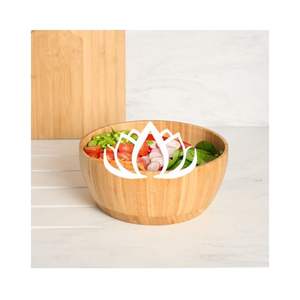 Juego de cuencos de bambú biodegradables ecológicos para ensaladas, producto del mejor vendedor, juego de cuencos de cocina de regalo, LOTO AZUL de Vietnam - Product Image 1