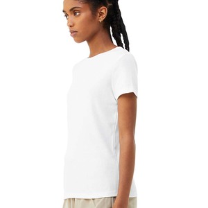Bella +-Camiseta de lona enrollada para mujer, camiseta lisa personalizada al por mayor - Product Image 2