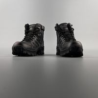 Vente Flash TJ-OUTDOORS Bottes de Combat Tactiques Durables Semelle Intermédiaire en EVA Matière Terylene Longues Imperméables Noires pour Chasse Opérations