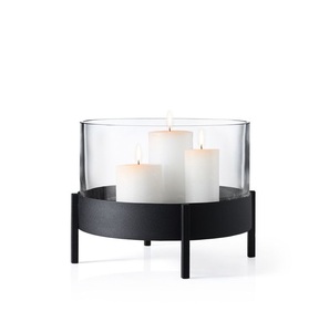 Bougeoir de conception en métal de Noël Porte-bougie de décoration de Noël en forme d'étoile noir mat de haute qualité - Product Image 2