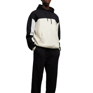 2025 suéter de punto gráfico grueso de felpa informal para hombre con capucha XS cálido ajuste holgado parche blanco negro moda Invierno Polar - Product Image 3