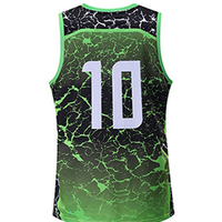 Conjuntos de Uniformes de Baloncesto Personalizados por Sublimación, Ropa Deportiva Unisex, 100% Poliéster, Transpirable, de Secado Rápido, Antibacteriano