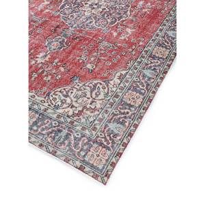 Alfombra de Lana Anudada a Mano de Gran Tamaño, Diseño de Medallón Rojo y Naranja, para Sala de Estar, Pasillo Rectangular, Modelo Pae-2157 - Product Image 2