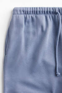 Pantalon de survêtement baggy personnalisé de haute qualité, couleur bleue, ample, avec cordon de serrage, 100% coton, polaire, pantalon de survêtement d'entraînement - Product Image 3