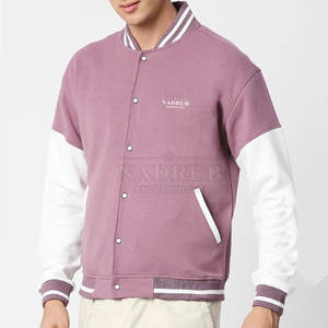 Chaqueta Varsity de moda con estilo clásico Letterman y chaqueta de invierno Varsity deportiva de tela suave con botones duraderos - Product Image 2