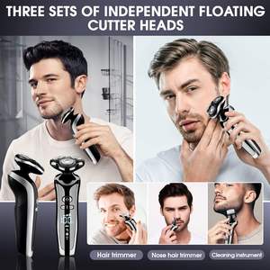 Afeitadora Eléctrica con Cuchilla Rotatoria Triple y Recortadora de Vello Nasal Impermeable IPX7 para Todas las Partes del Cuerpo - Product Image 5