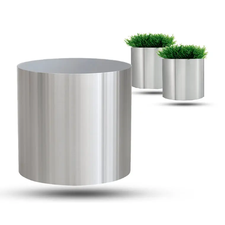 Metal Planters Flower Pots in Required Color and Dimensions Home Hotel Shopping Mall Decoration Garden Plant Modern Vase Planter