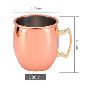 แก้วทัมเบลอร์ทองแดงน้ำหนักเบาสไตล์คลาสสิกหรูหราออกแบบมาให้เป็นของขวัญให้ความชุ่มชื้นทุกวันเพื่อสุขภาพแบบปรับแต่งได้ - Product Image 5