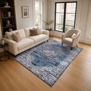 <b>RUGS</b> DEPOT LXDP-0789 Wholesale Multicolor Neutral Traditional Oriental Digital Printed Machine Washable Chenille <b>Rug</b> <b>Non</b> <b>Slip</b> - Product Image 2