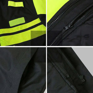 Chaqueta de trabajo de seguridad reflectante de alta visibilidad impermeable ropa de trabajo de construcción personalizada abrigo de seguridad mecánica para hombres - Product Image 5