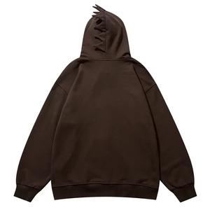 Broderie personnalisée/impression bouffante/impression/strass surdimensionné Zip Up sweats à capuche unisexe - Product Image 4