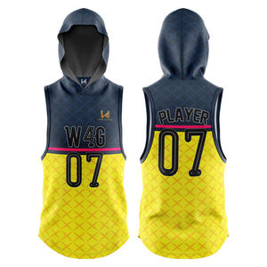 W4G Compression 7on7 maillots de football drapeau personnalisé transfert de chaleur imprimé respirant grande taille uniformes d'équipe 100% Polyester - Product Image 1