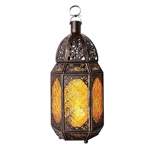 Lanterne marocaine décoration Ramadan porte-bougie fait à la main meilleure vente lanterne décorative d'éclairage domestique écologique - Product Image 3