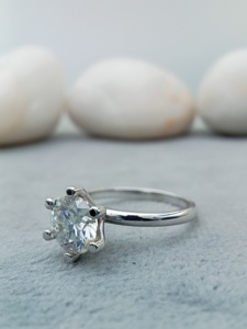 Custom Fancy Solitaire Shape VVS Moissanite Gold 14k 18k Engagement Wedding Diamond Ring 925 Silver Trendy 100% Parties Gifts - Product Image 6