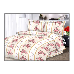 Pure Cotton Fabric King Size Double Bedsheet Bedding Set With Pillow Covers Retailer And Manufacturer