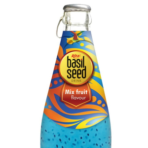 Les graines de basilic bénéficient de 290 ml bouteille en verre jus de graines de basilic avec jus de noix de coco bouteille en verre OEM ODM fournisseur boisson de jus saine - Product Image 6