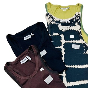 Igital-ropa informal de verano y primavera para mujer, prenda sexy ceñida con diseño de teñido anudado, sin mangas - Product Image 4